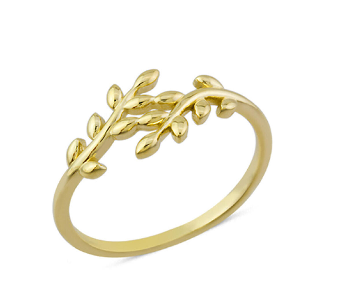 14 Ayar Altın Taşsız Dal Yüzük YZK162