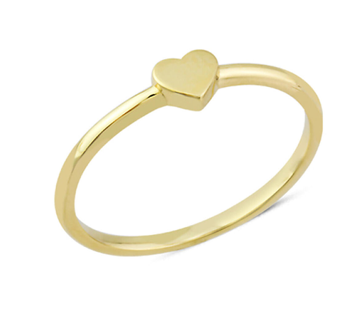 14 Ayar Altın Kalp Yüzük YZK167