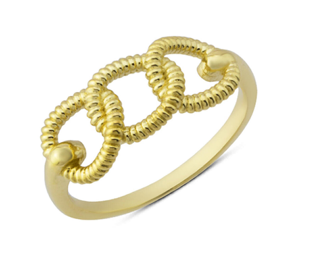 Harem Altın 14 Ayar Altın Halat Yüzük YZK221