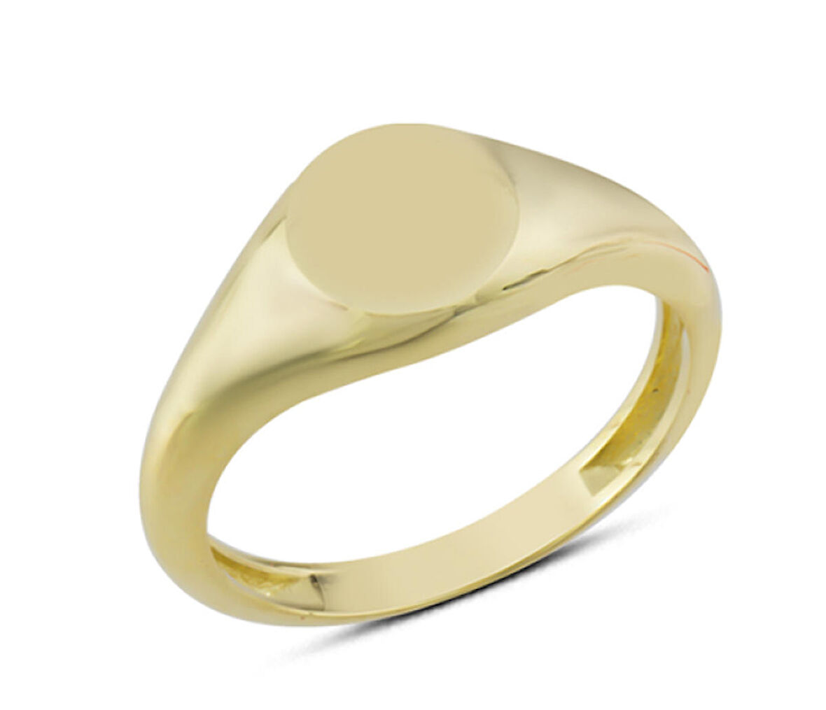 14 Ayar Taşsız Oval Yüzük YZK291