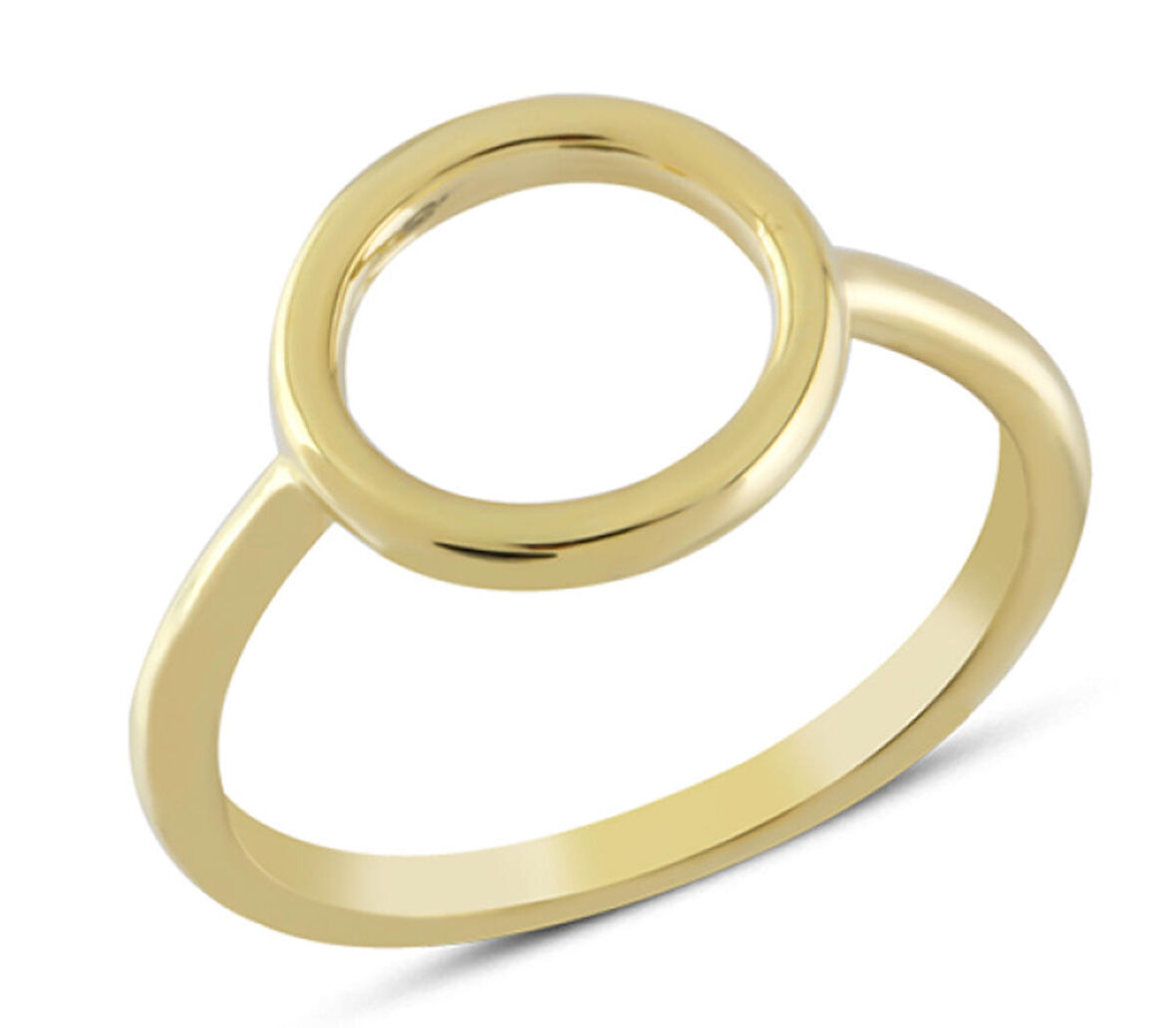 14 Ayar Altın Taşsız Yuvarlak Yüzük YZK313