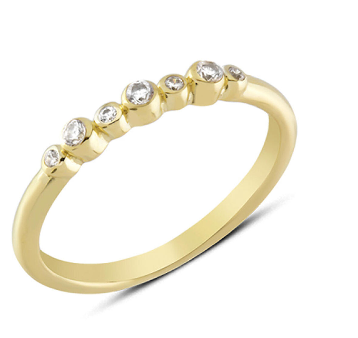 14 Ayar Altın Mini Taşlı Yüzük YZK337