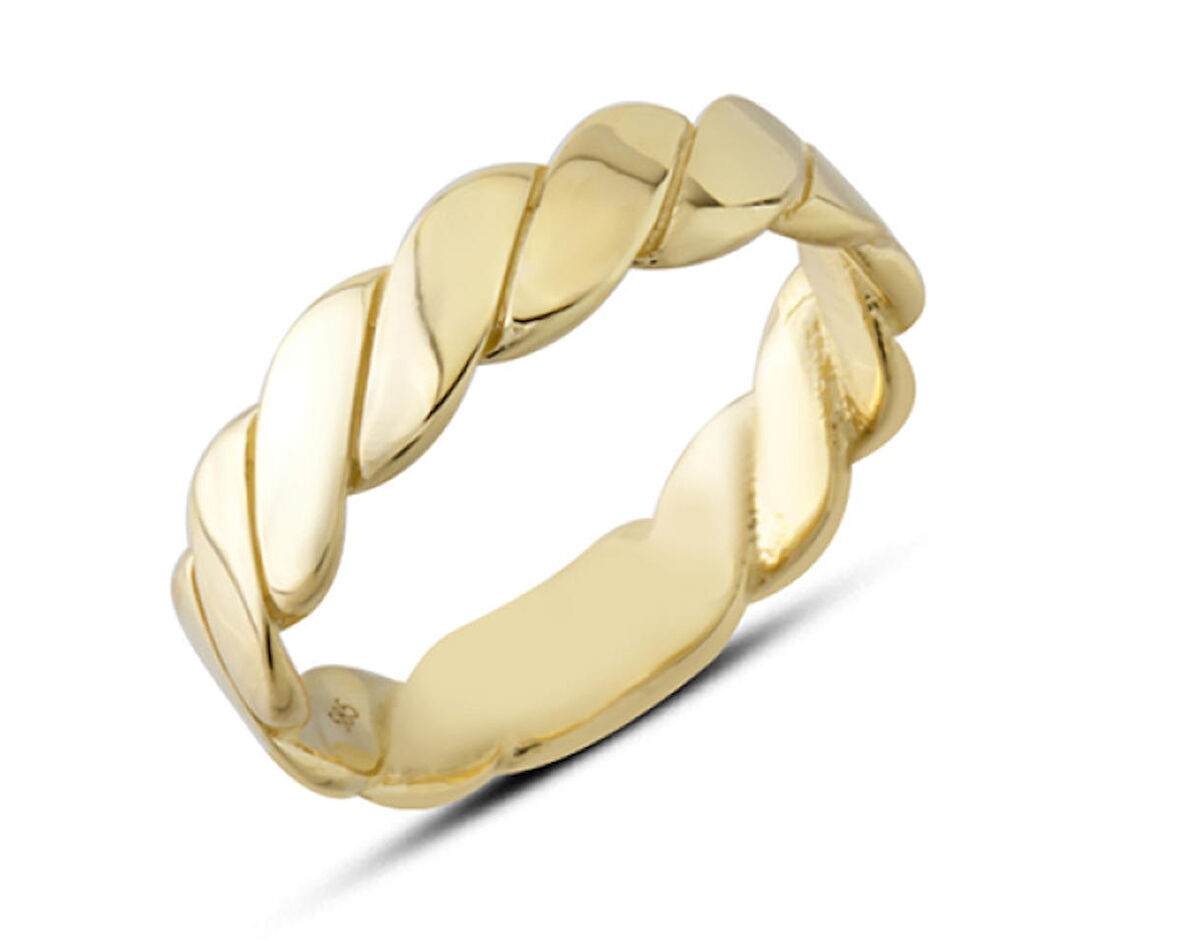 14 Ayar Altın Sarmal Yüzük YZK400