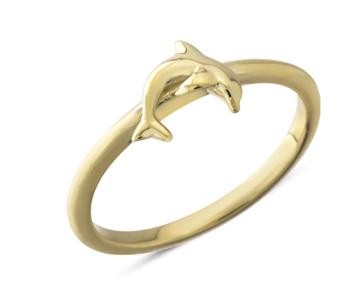 14 Ayar Altın Yunus Yüzük YZK404