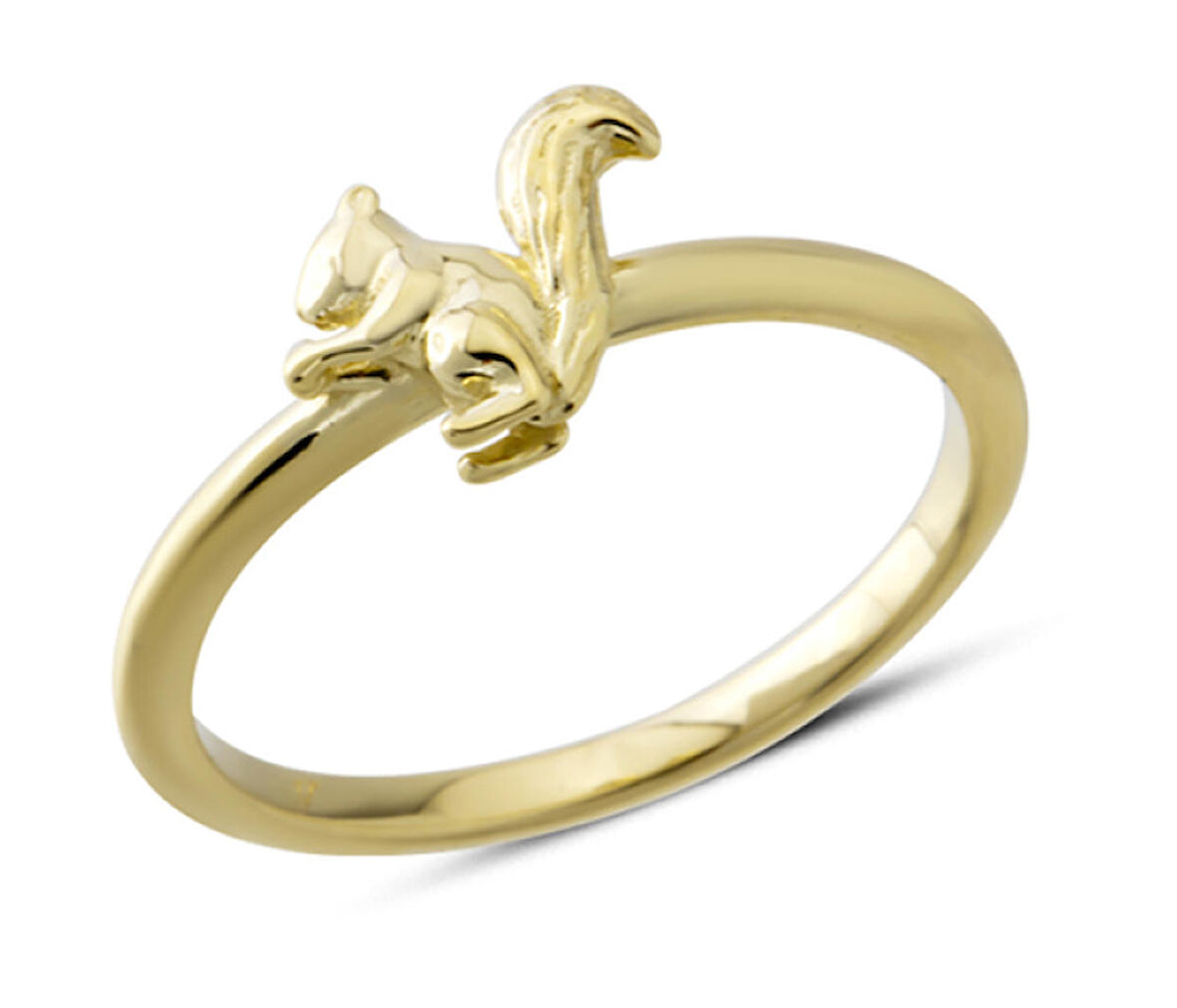 14 Ayar Altın Sincap Yüzük YZK408