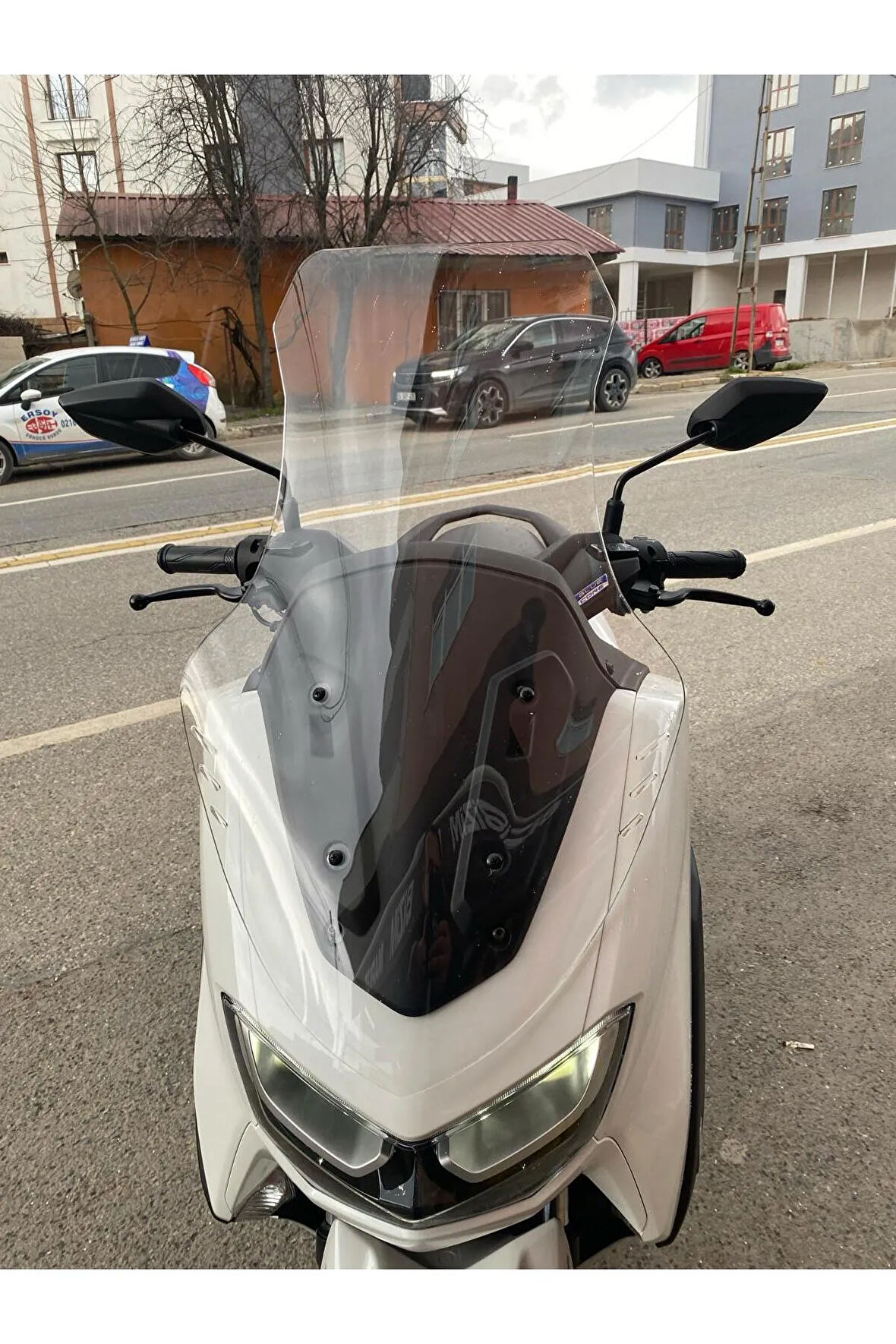 Yamaha Nmax Ön cam 2021 2024 Model Yılı 72cm Şeffaf Renk 4mm Uzun Geniş Cam