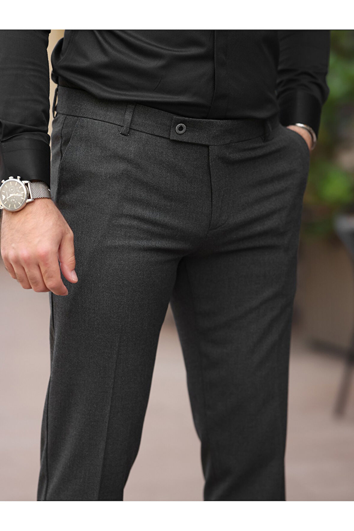 A Kalite Slim Fit Likralı Kumaş Pantolon