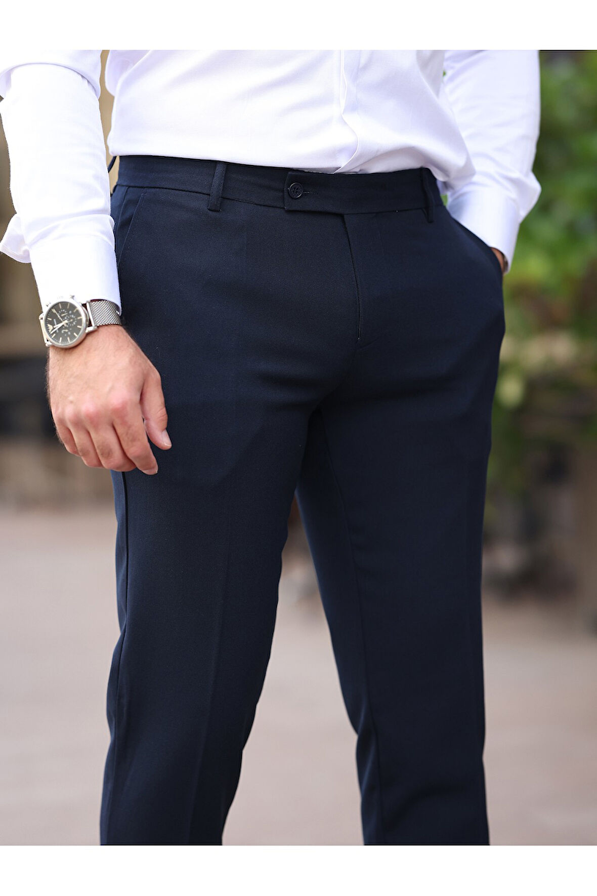 A Kalite Slim Fit Likralı Kumaş Pantolon