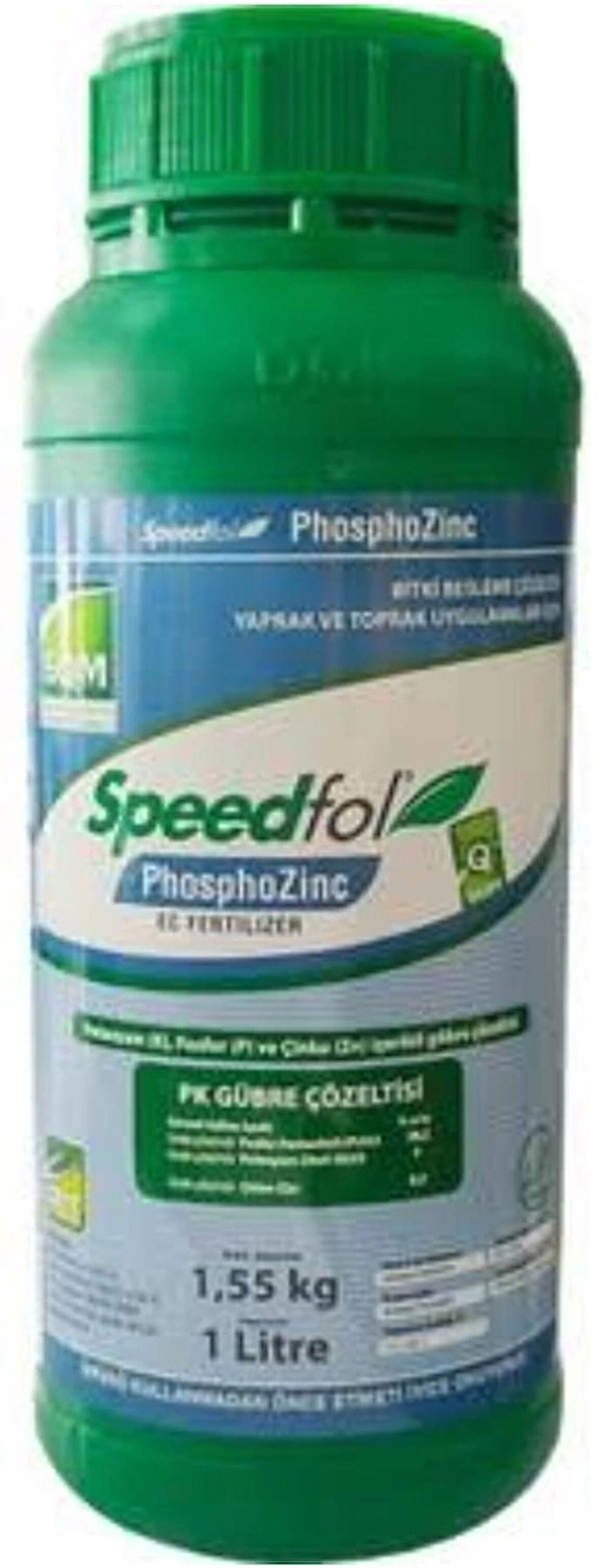 Speedfol Phosphozinc Fosfor+Potasyum+Çinkolu PK Sıvı Gübre  1L