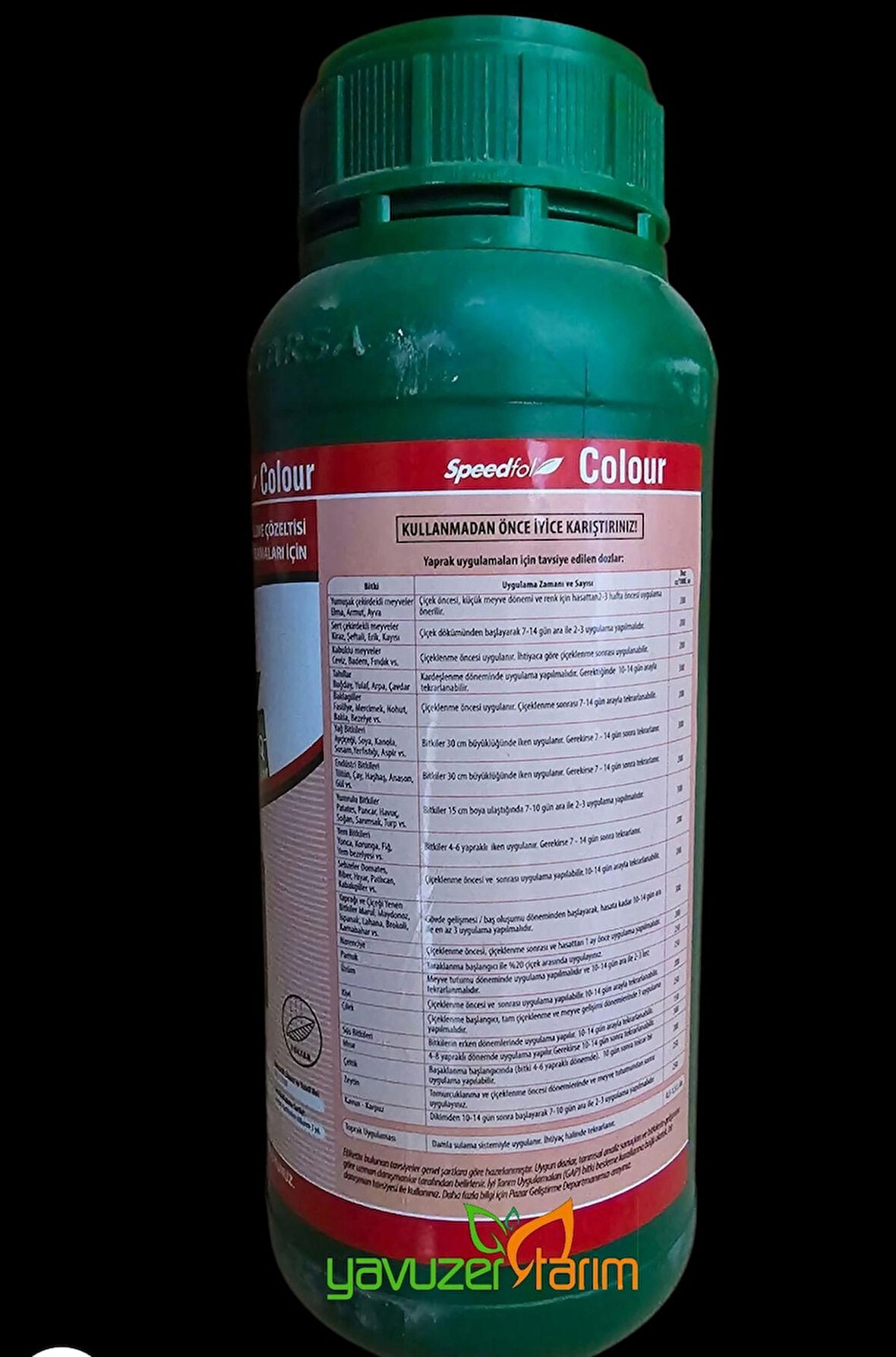 Speedfol Color Ec Fertilizer Yaprak Gübresi Azot, Fosfor, Kalsiyumlu Gübre 1 Lt