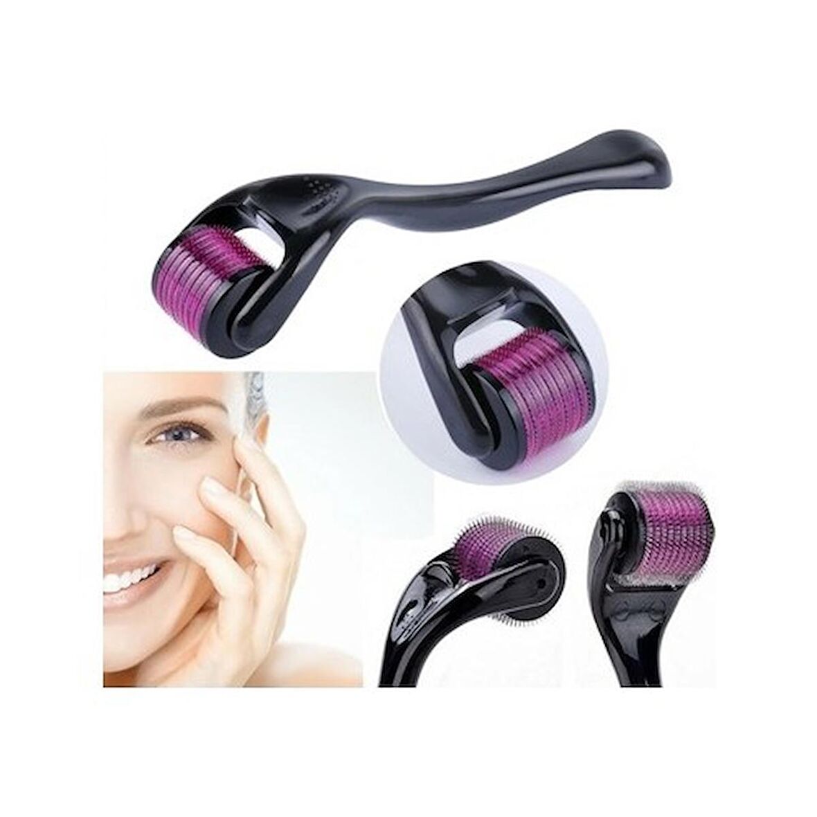 Yayke Derma Roller 540 İğneli 0,50 mm Saç Çıkarma Tarrağı Cilt Yenileme