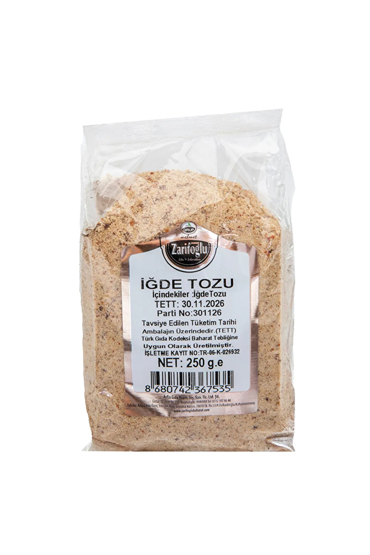 İğde Ve Iğde Çekirdeği Tozu 250 gr