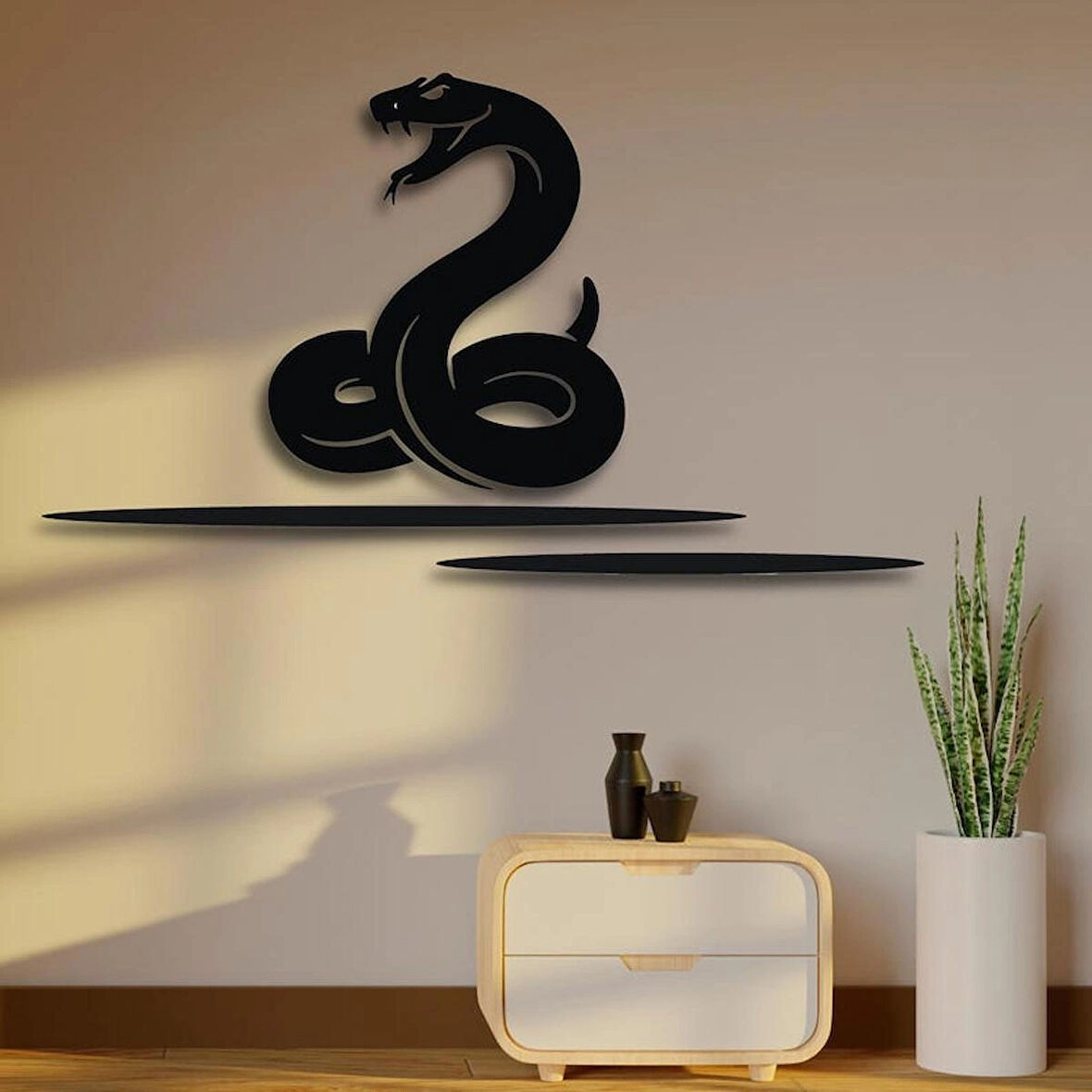 Yılan Dekoratif dekor tablo 