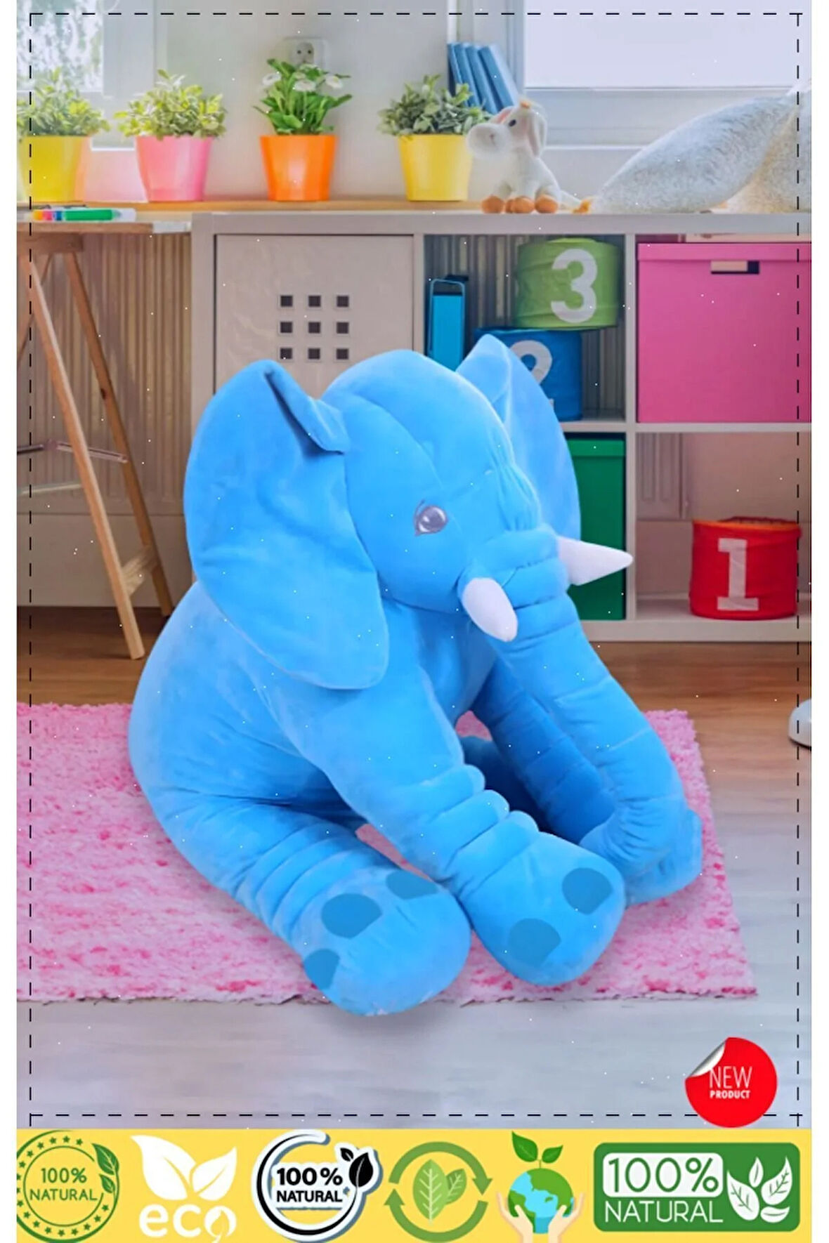 Pelus Oyuncak Kiz Erkek Cocuk Oyuncak Ayı Doğum Günü Hediye Sevimli Polar Peluş Fil