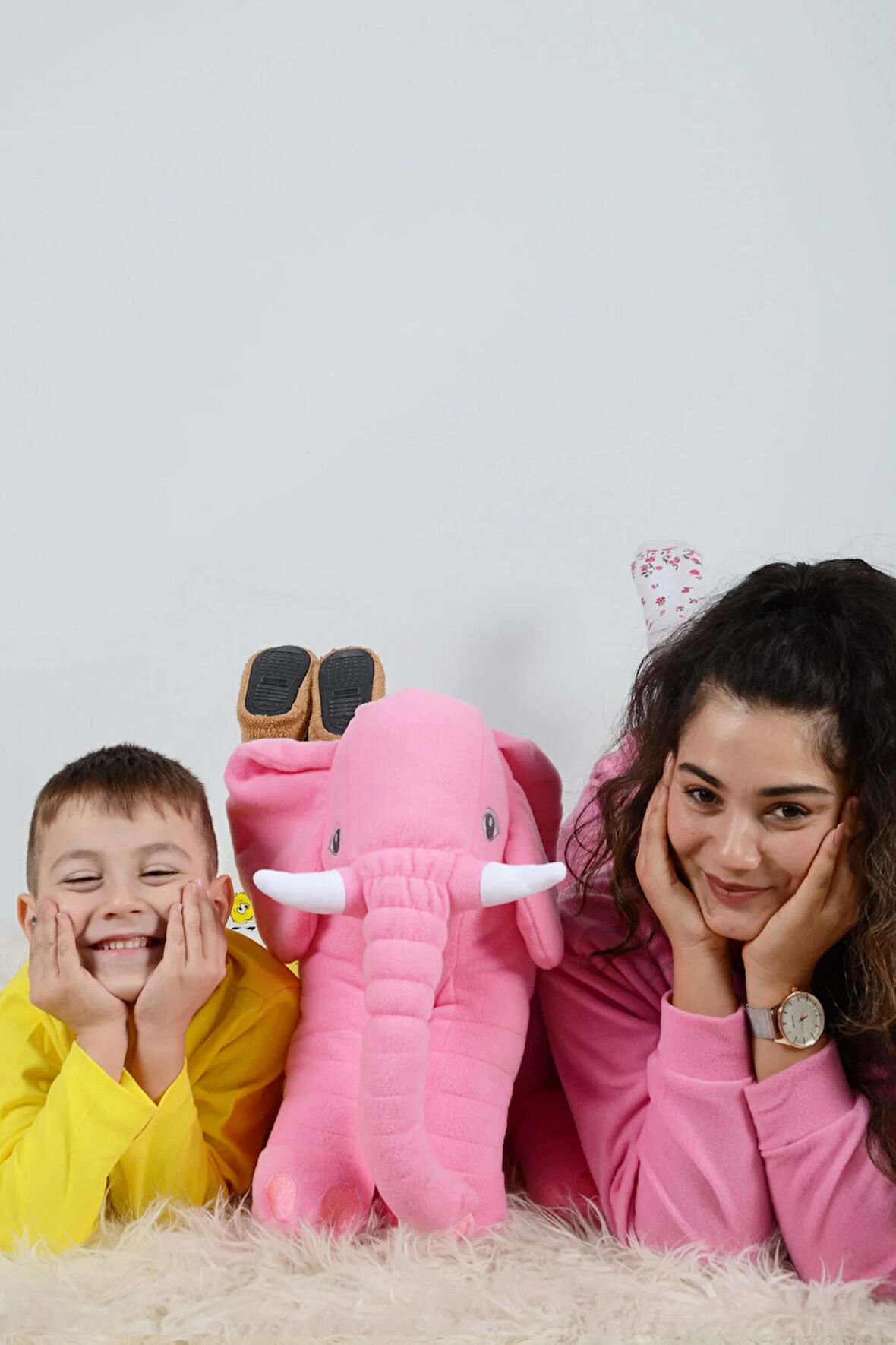 Uyku Oyuncağı Pelus Oyuncaklar Kiz Erkek Cocuk Oyuncak Ayı Polar Pof Uyku Arkadaşım Fil 85 cm