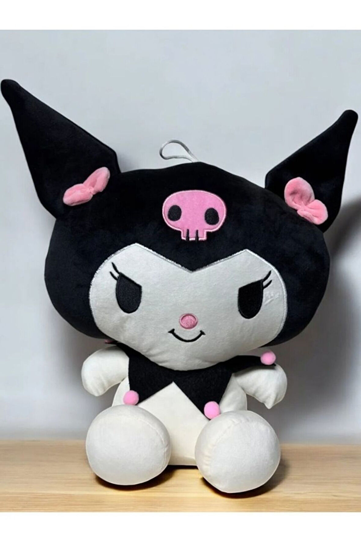 Sevgiliye Özel Sevimli Kuromi Peluş Oyuncak - Hediye Kuromi Peluş Siyah 35Cm Çocuk Eğitici Oyuncakl