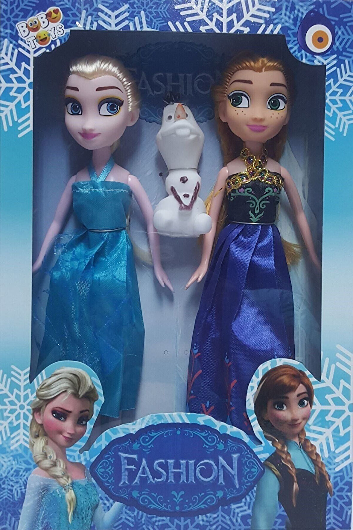 Karlar Ülkesi Elsa+anna+olaf 3'lü Oyuncak Bebek Çocuk Eğitici Oyuncaklar