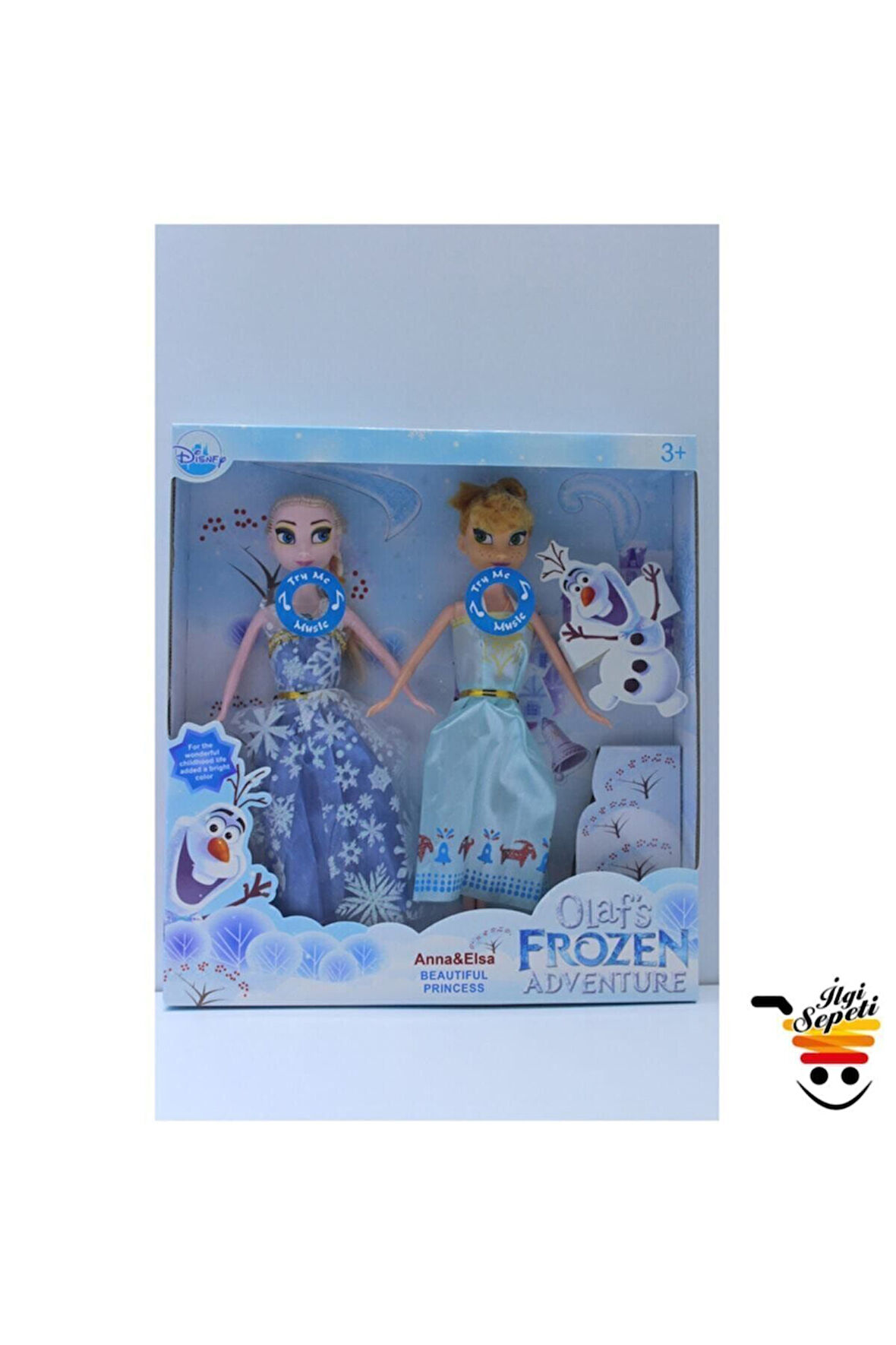 Frozen / Karlar Ülkesi / / Elsa Ve Anna Sesli Ve Müzikli Figür Bebek Çocuk Eğitici Oyuncaklar