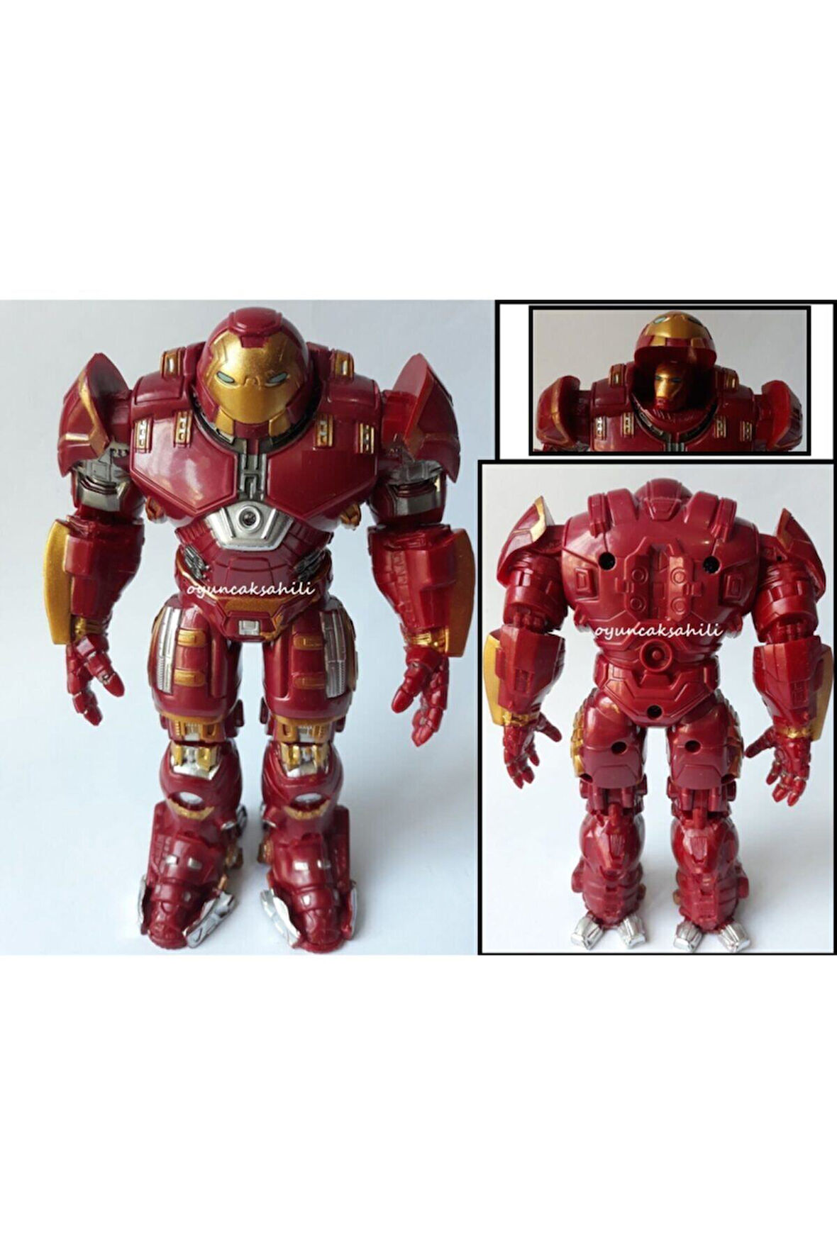 Demir Adam Hulk Buster Kırılmaz Oyuncak Figür Ironman Kaskı Açılır Işıklı Ironman Çocuk Eğitici Oyu