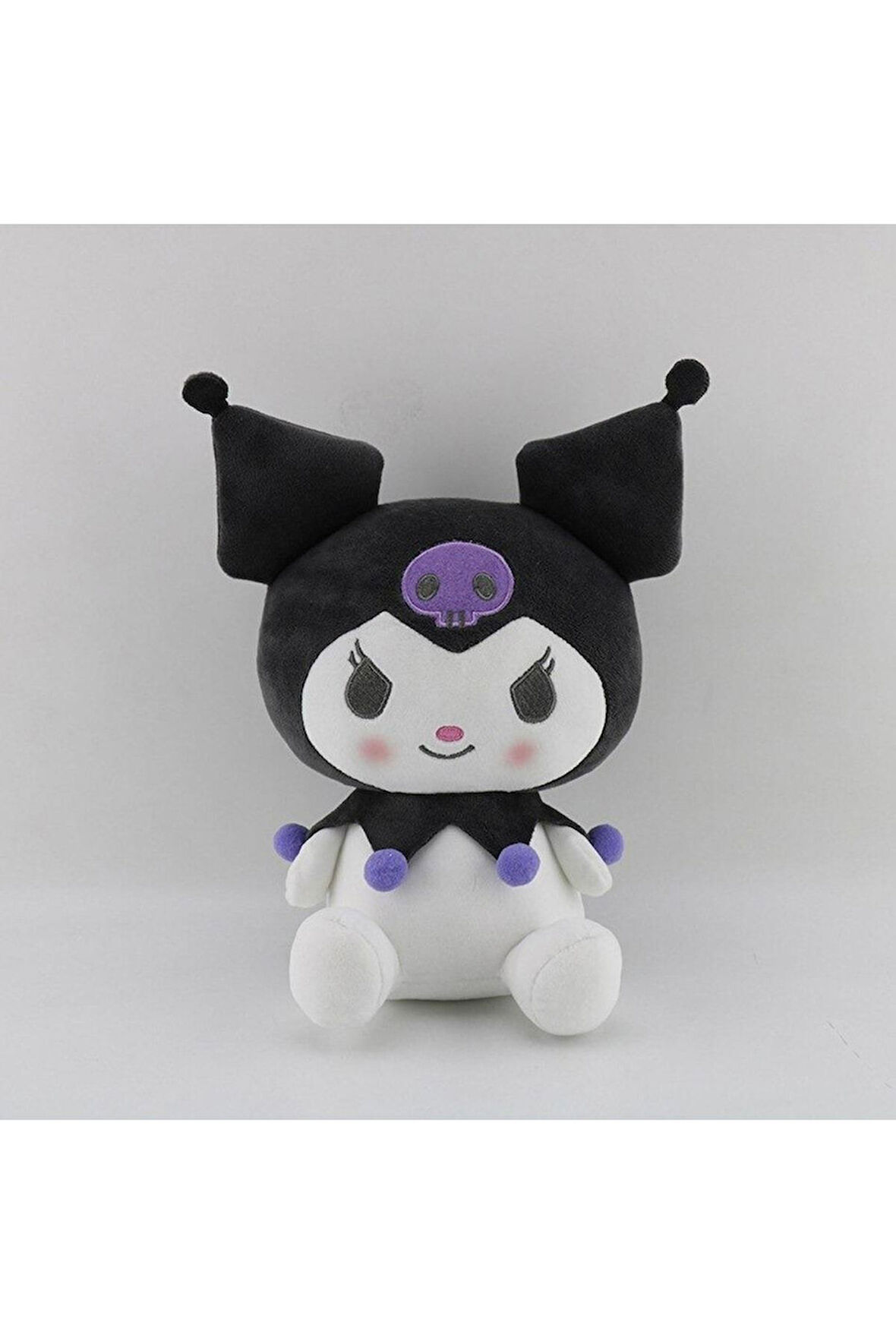 Kawaii Sanrio Kuromi Karikatür Peluş Oyuncak 25Cm Çocuk Eğitici Oyuncaklar