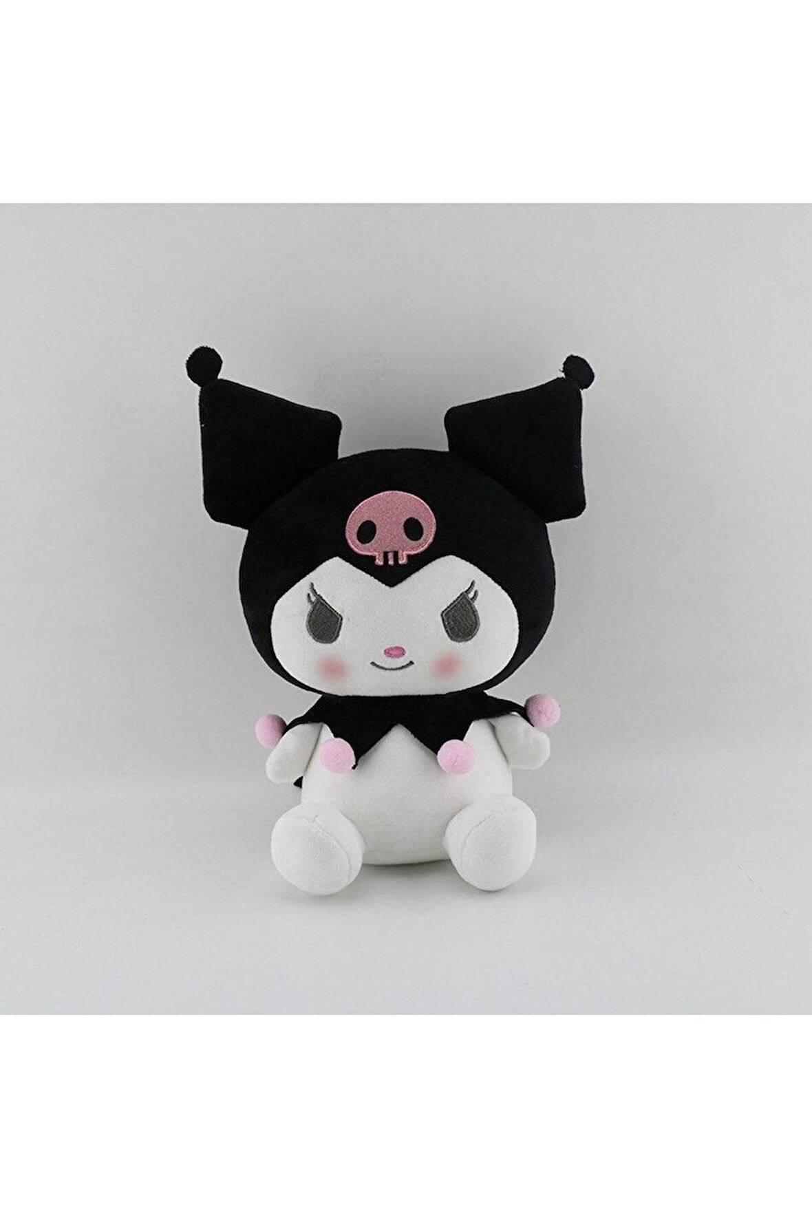 Kawaii Sanrio Kuromi Karikatür Peluş Oyuncak 25Cm Çocuk Eğitici Oyuncaklar