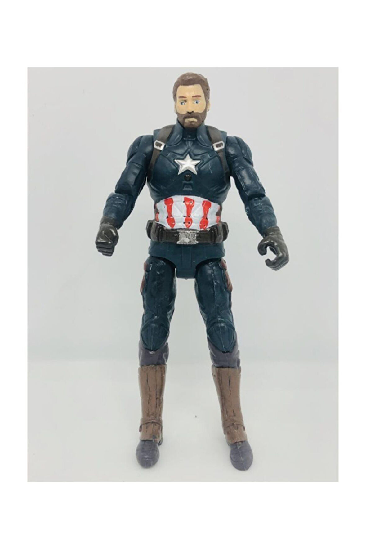 Orta Boy 17Cm Işıklı Hareketli Avengers Yenilmezler Oyuncak Captainamerica Karakter Figür Çocuk