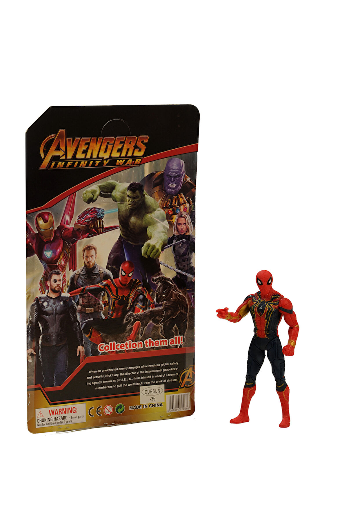 2019 Infiniti War Union Legend Işıklı AvengersÖrümcek Adam 17cm Çocuk Eğitici Oyuncaklar