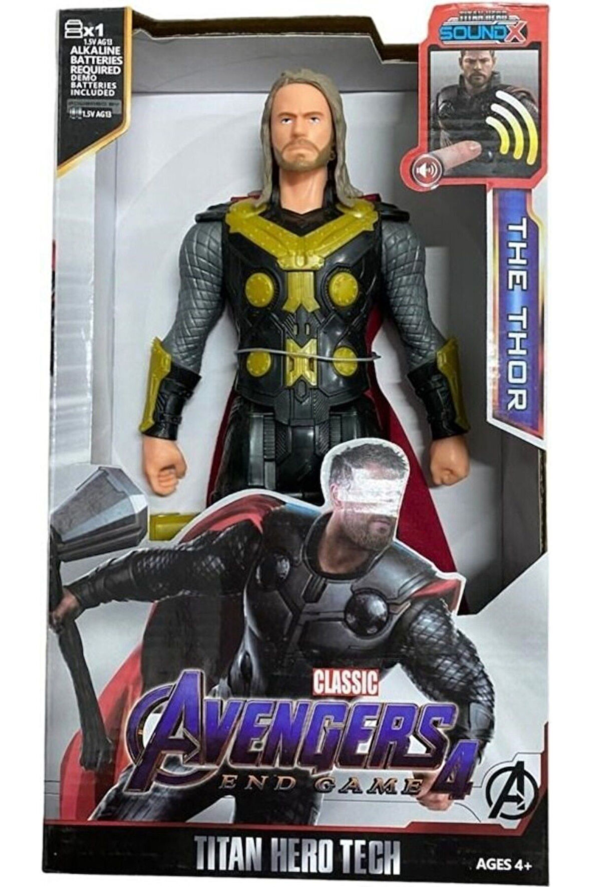 Avengers Titan Hero Sesli Işıklı The Thor Figür Oyuncak 30Cm Çocuk Eğitici Oyuncaklar