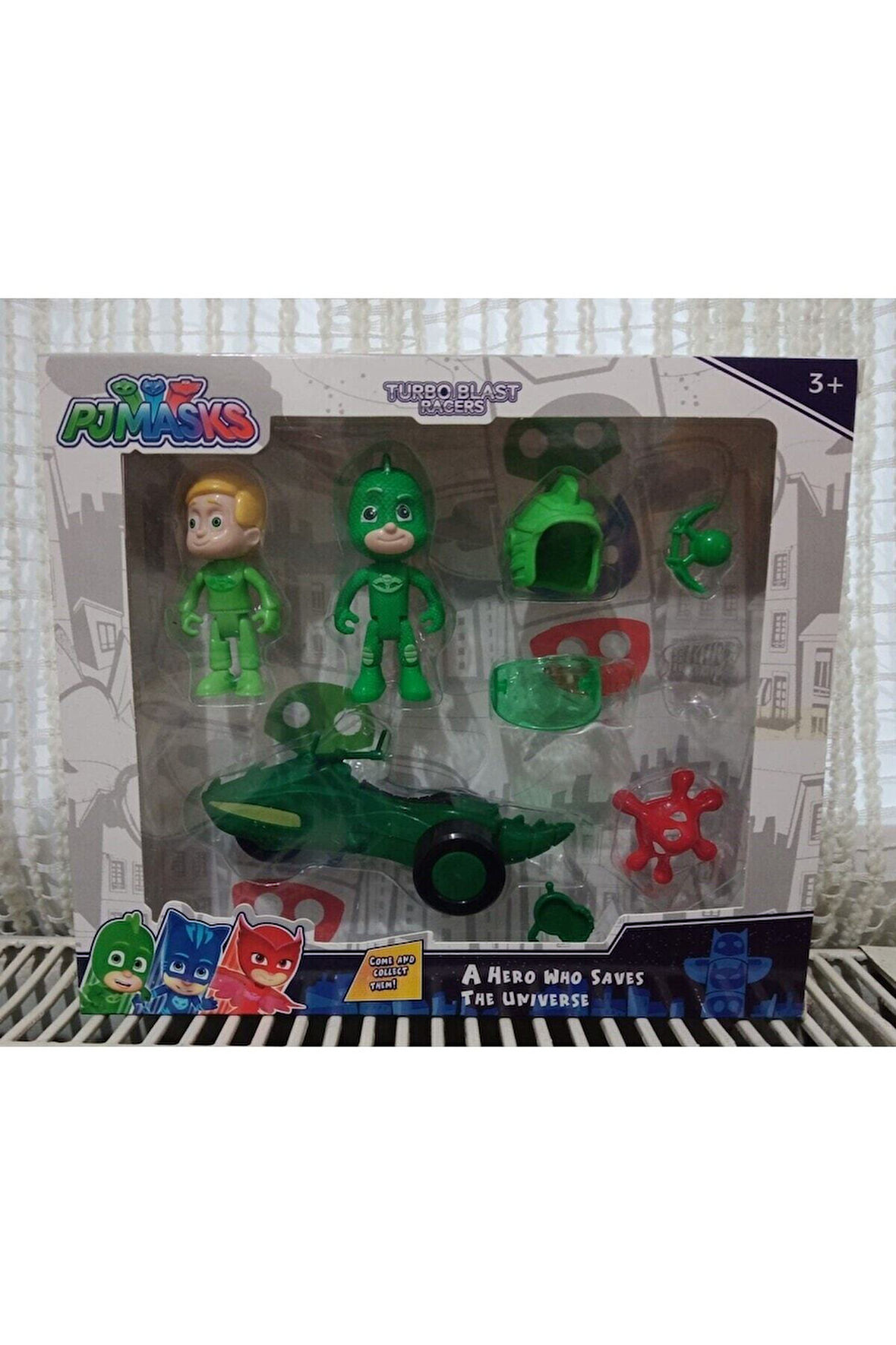 Oyuncak Pjmasks Turbo Blast Racers Gekko Karakter Figür Oyuncak Araçlı Pjmasks Çocuk Eğitici Oyunca