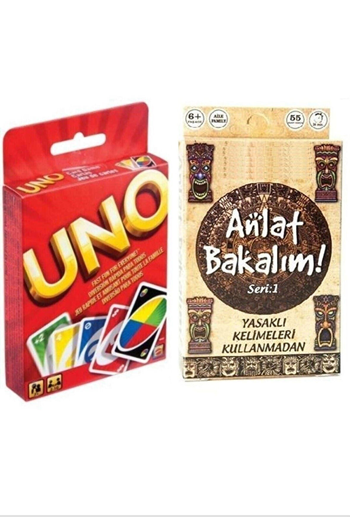 Kaliteli Kartlı Oyun Seti Ve Anlat Bakalım Yasaklı Kelimeler Ikili Oyun Seti Uno Ve Çocuk Eğitici O