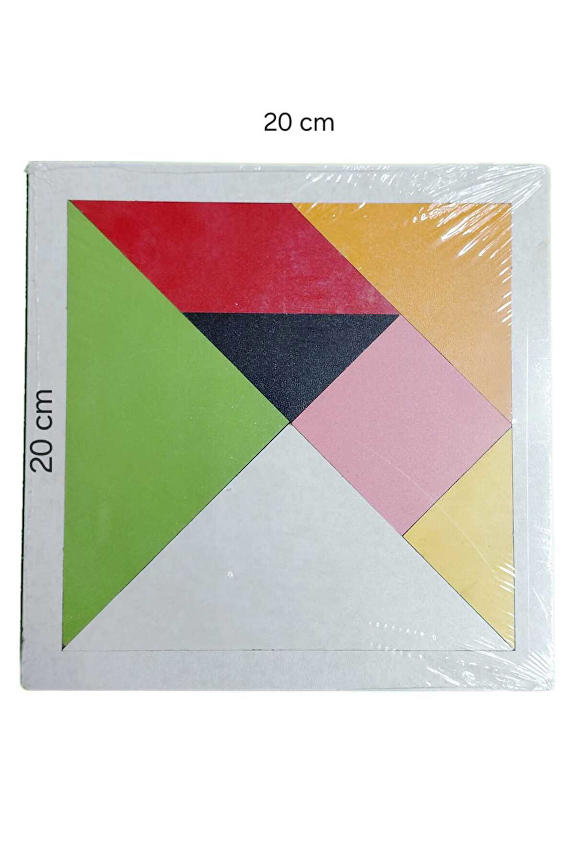 EKONOMİK AHŞAP TANGRAM 7 PARÇA 20x20Cm büyük boy (asortili renk) Çocuk Eğitici Oyuncaklar