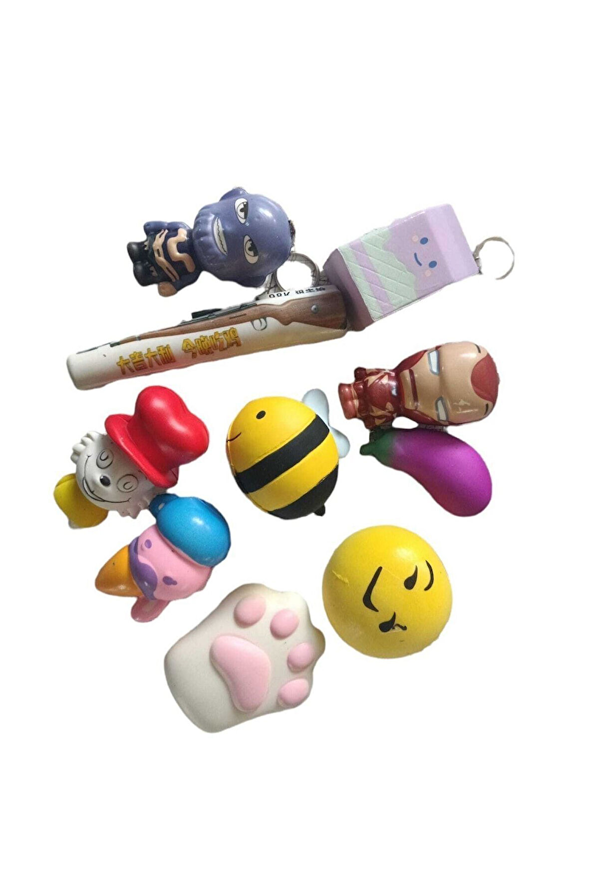 10Adet Squishy Full Karışık Set - Yumuşacık Sık Bırak Sukuşi Çocuk Eğitici Oyuncaklar