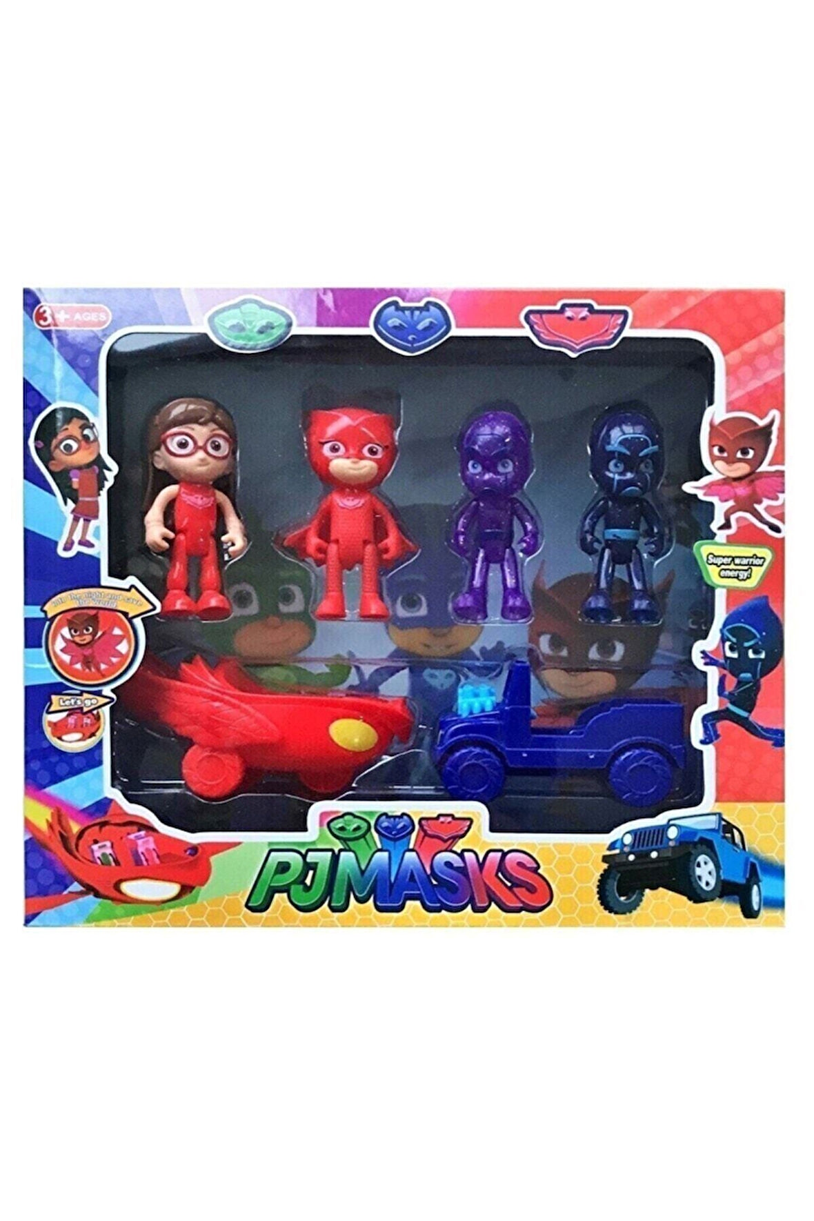 Pijamaskeliler Pjmasks Arabalı Oyuncak Figür Seti Çocuk Eğitici Oyuncaklar