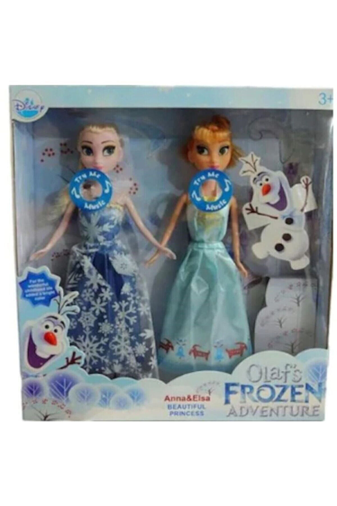 Karlar Ülkesi Şarkı Söyleyen Elsa ve Anna Bebek Oyuncak 2'li Çocuk Eğitici Oyuncaklar
