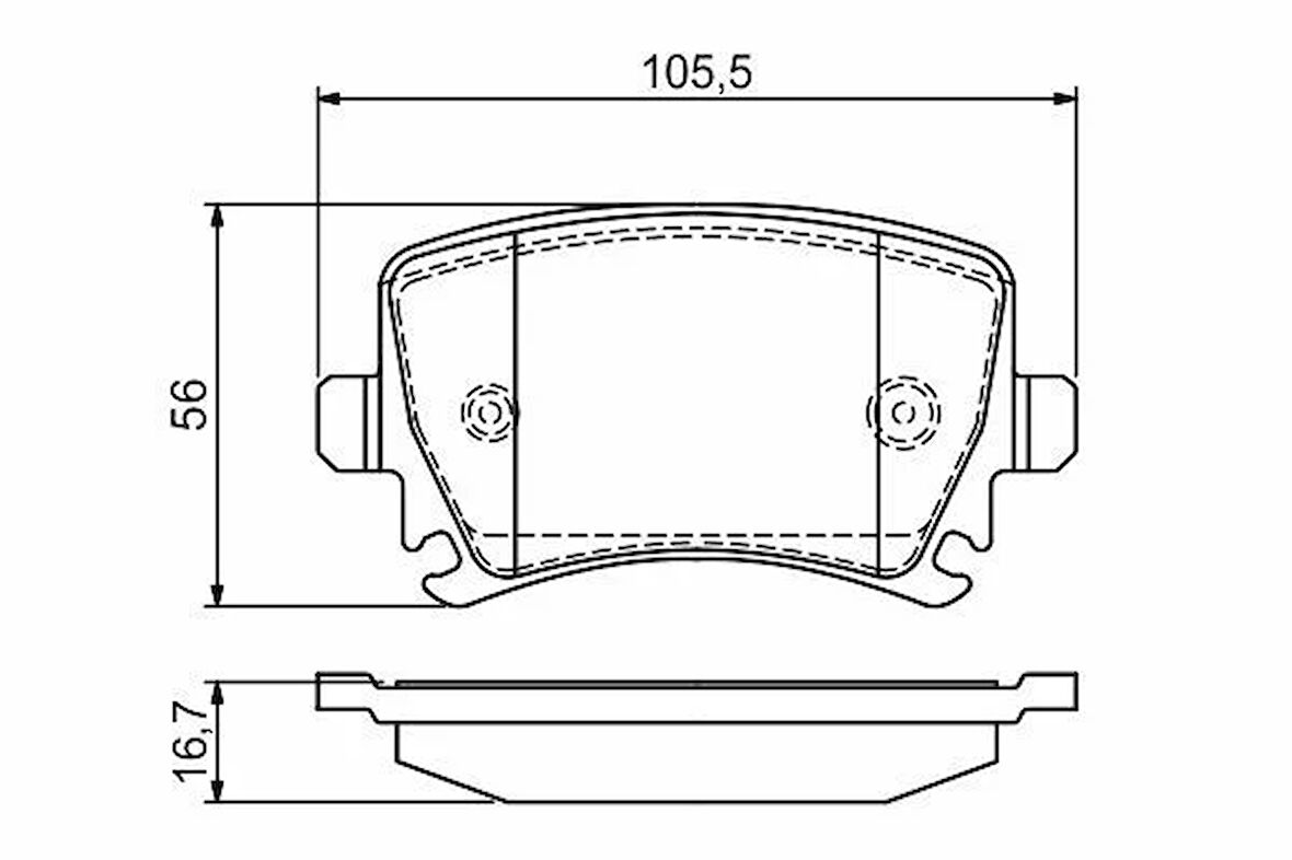 FREN BALATASI ARKA CADDY-PASSAT-GOLF-JETTA-A3-A4-A6-LEON 2004-