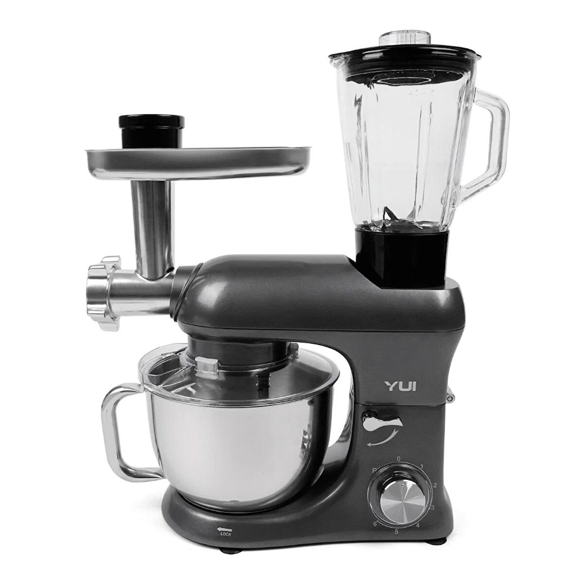 Yui M200 Multi-fonksiyonel 3'ü Bir Arada Döküm Gövde Stand Mikser Kıyma Setli Ve Blender Özellikli 1800w