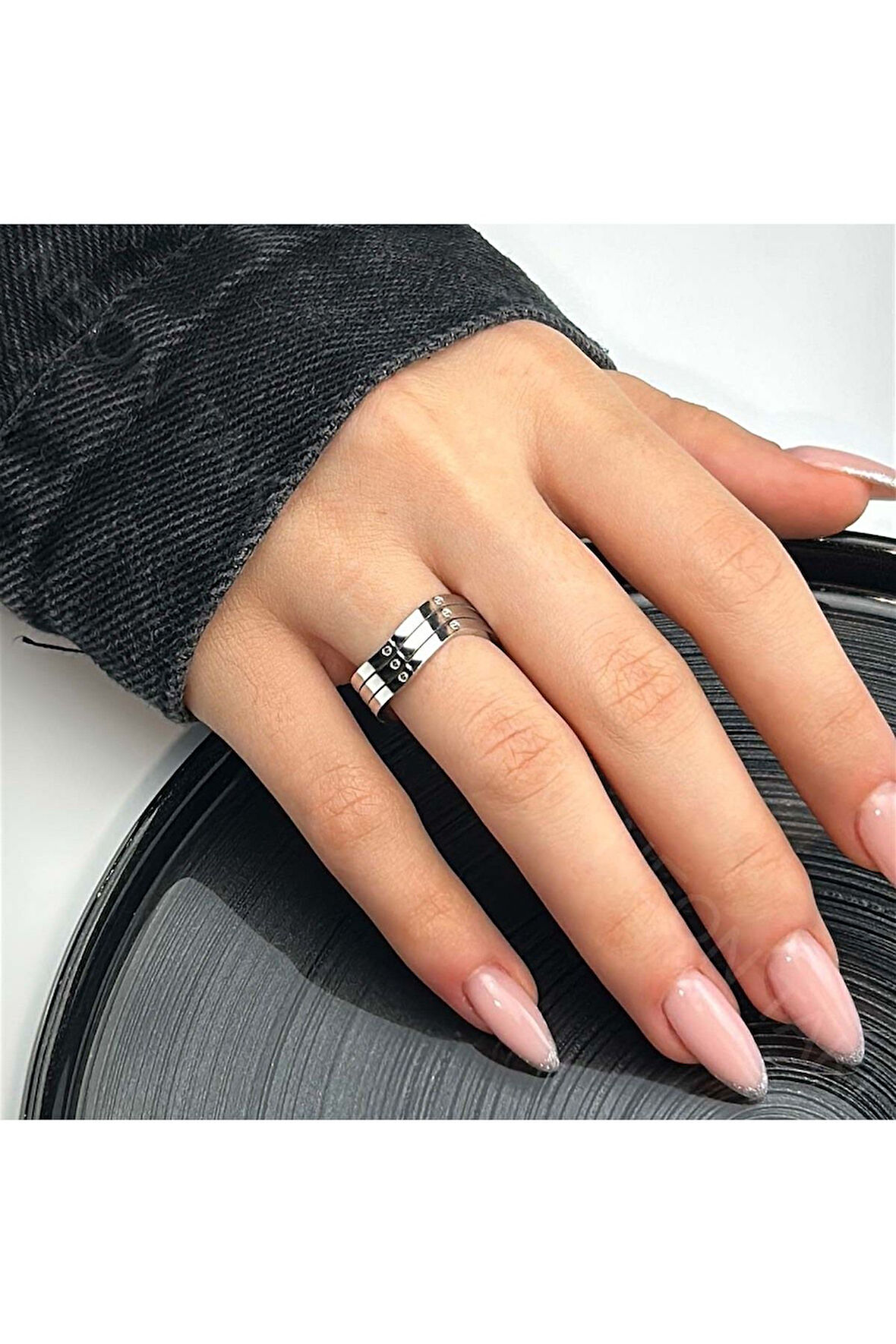 Xxx Paslanmaz Çelik Yüzük 27, Gümüş Renk, Ayarlanabilir