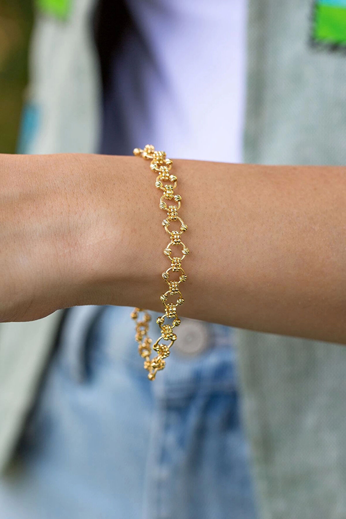 Dorikalı Zincir Altın Bileklik