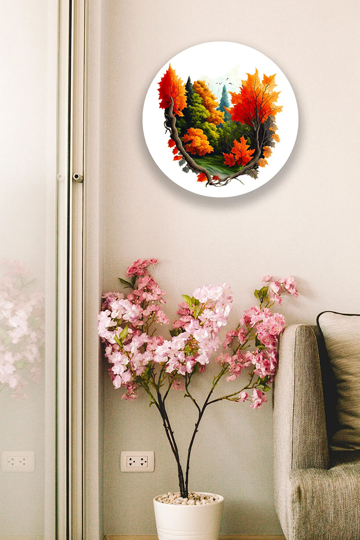 Yaprak Dekoratif Ahşap Mdf Tablo Modeli, Ev, Oturma Odası, Salon, Ofis, Yatak Odası Duvar Dekoru