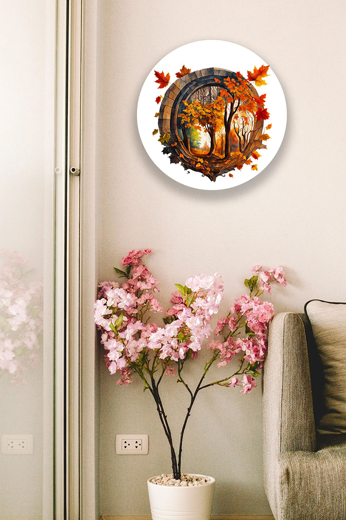 Yaprak Dekoratif Ahşap Mdf Tablo Modeli, Ev, Oturma Odası, Salon, Ofis, Yatak Odası Duvar Dekoru