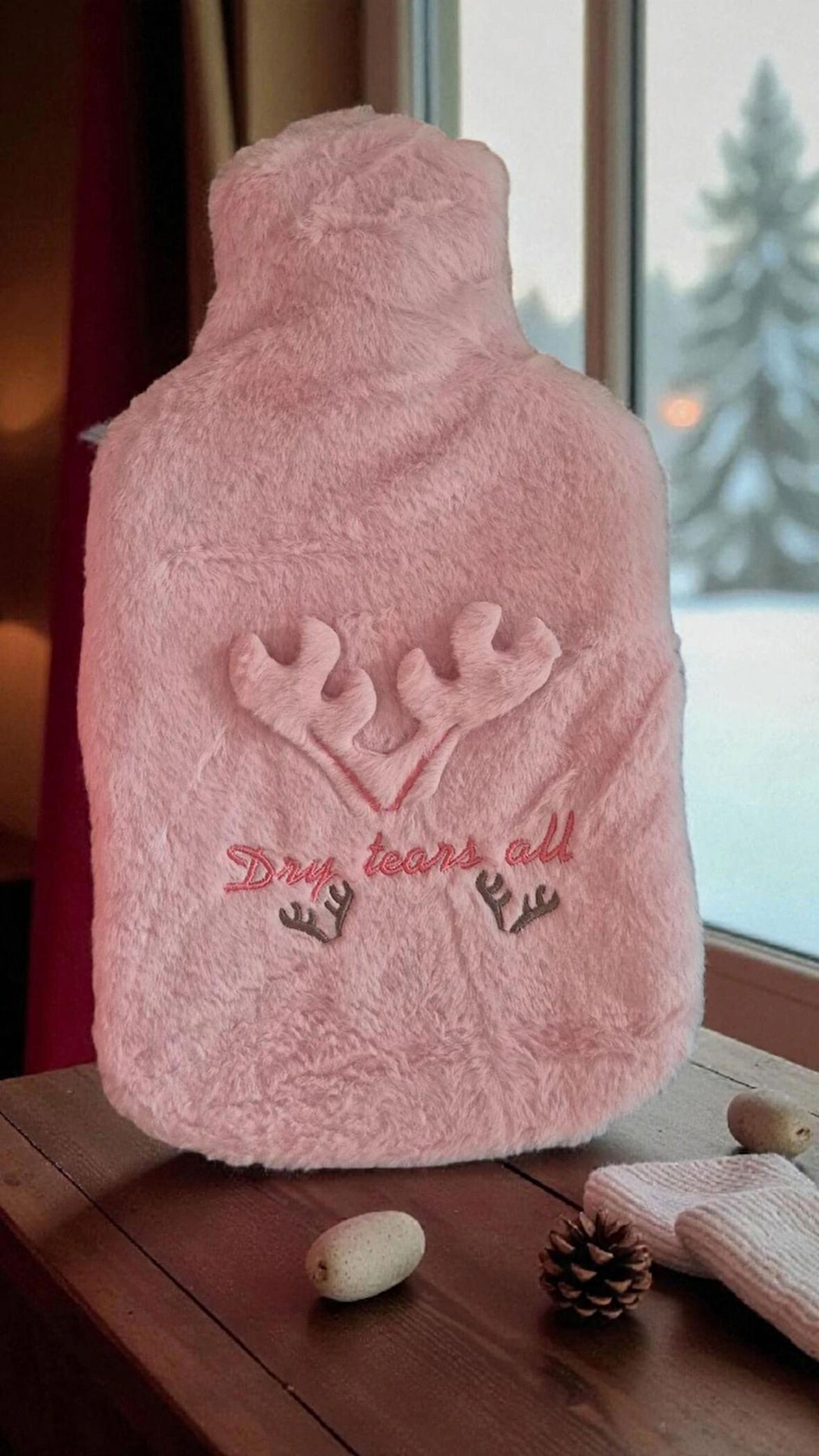 2 Litre Büyük Boy Geyikli Model Peluş Kılıflı Sıcak Su Torbası – Yumuşak Kışlık Isıtıcı, Ağrı Giderici ve Soğuk Algınlığı Termofor