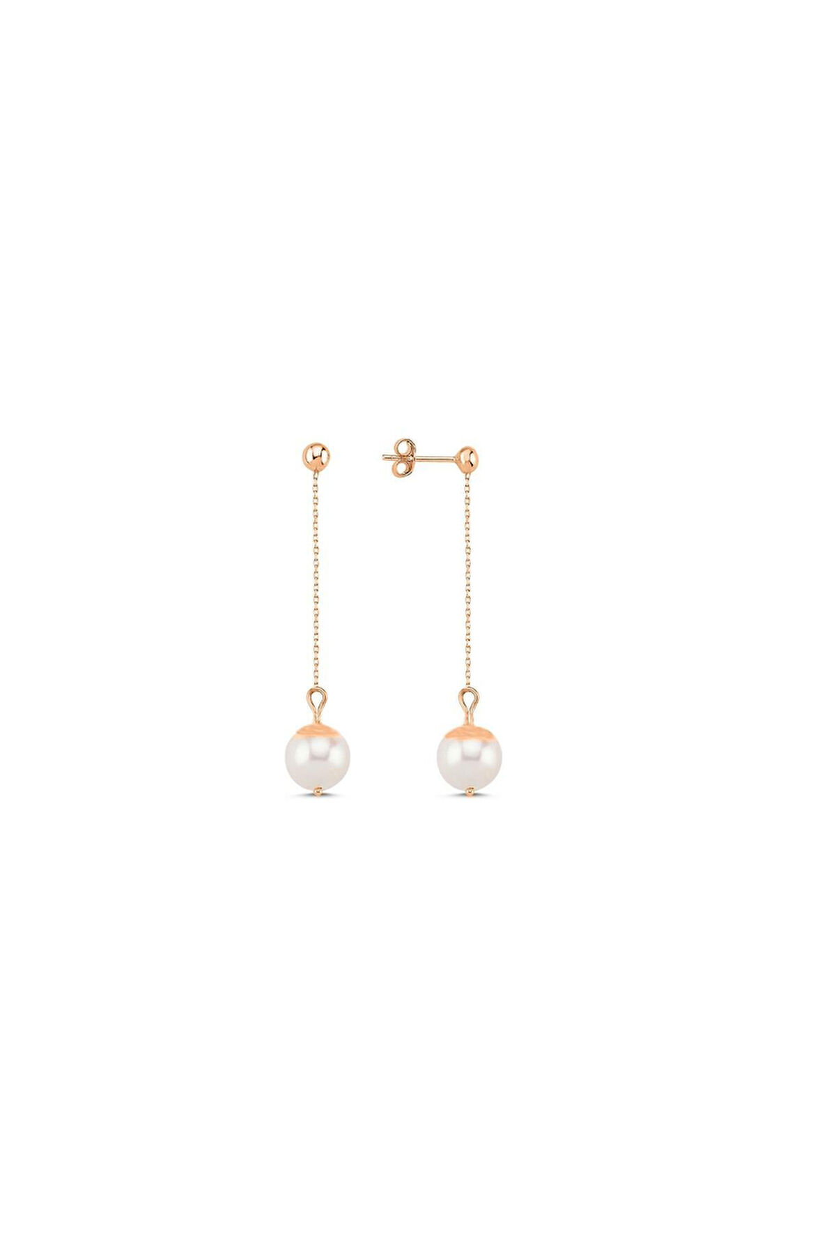 Doğal İnci Sallantılı Küpe