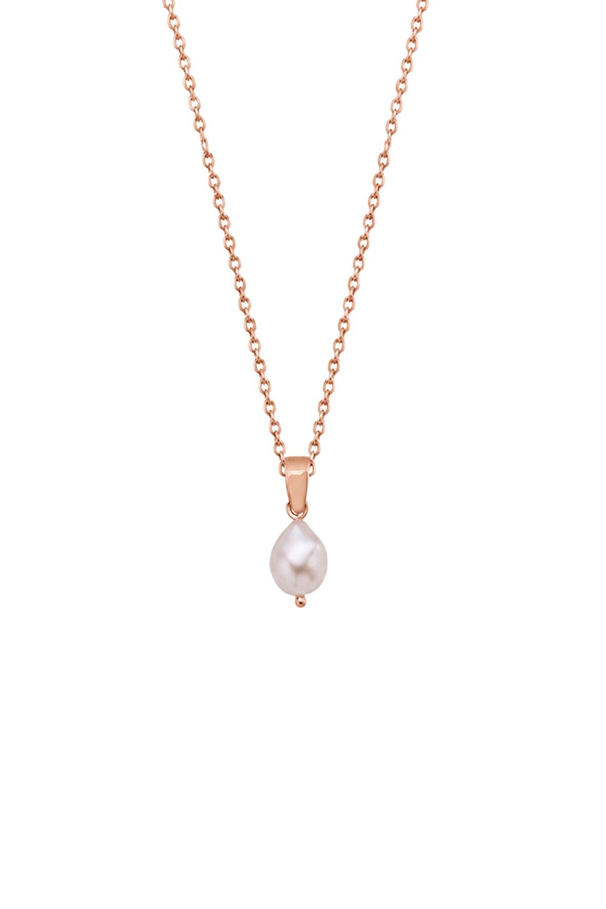 Beyaz Barok Doğal İnci Kolye