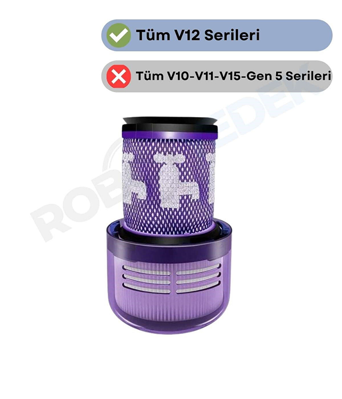 Dyson V12 Serileri ile Uyumlu Hepa Filtre 1 Adet