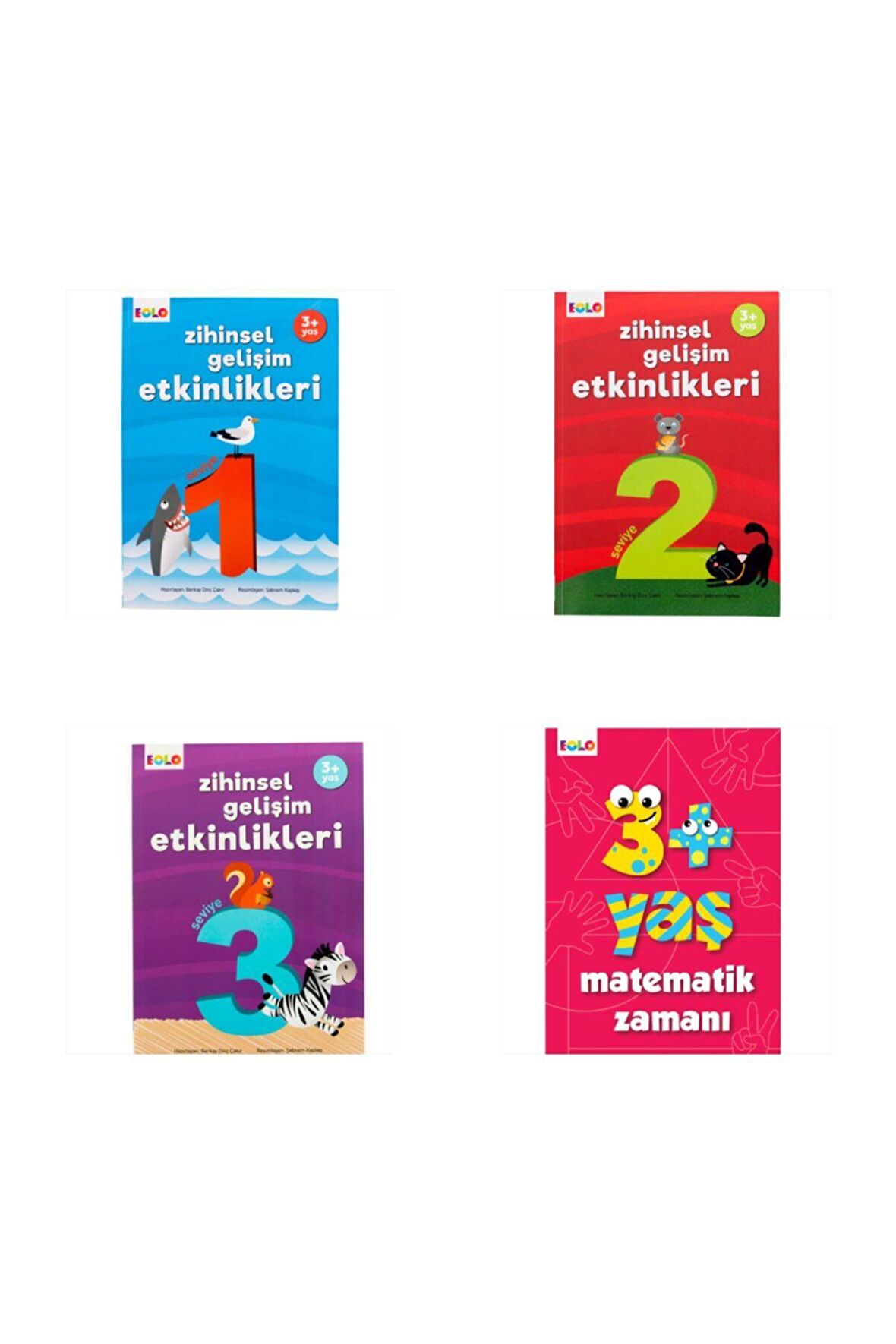 3+ Yaş Zihinsel Gelişim Etkinlikleri / Matematik Zamanı ( 4 Kitap )