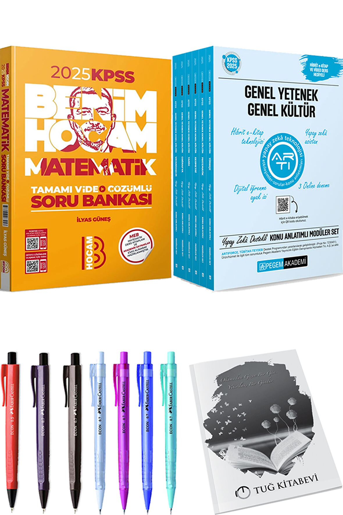 Benim Hocam 2025 KPSS Matematik Soru Bankası - 2025 KPSS Lisans Konu Anlatımlı Modüler Set - (6 Kitap) + Hediyeli