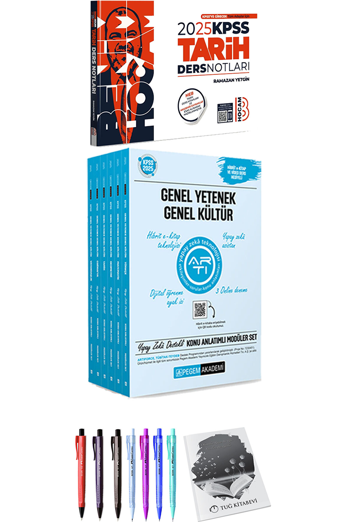 Benim Hocam 2025 KPSS Tarih Ders Notları - 2025 KPSS Lisans Konu Anlatımlı Modüler Set - (6 Kitap) + Hediyeli