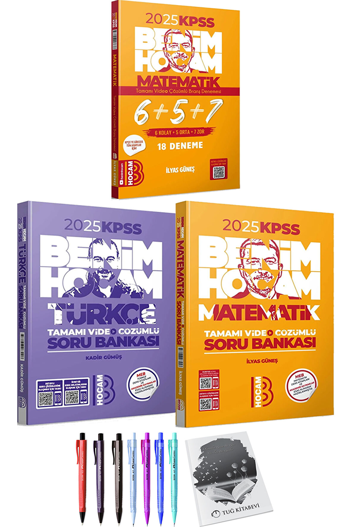 Benim Hocam 2025 KPSS Matematik 18 Deneme - 2025 KPSS Türkçe Matematik Soru Bankası + Hediyeli