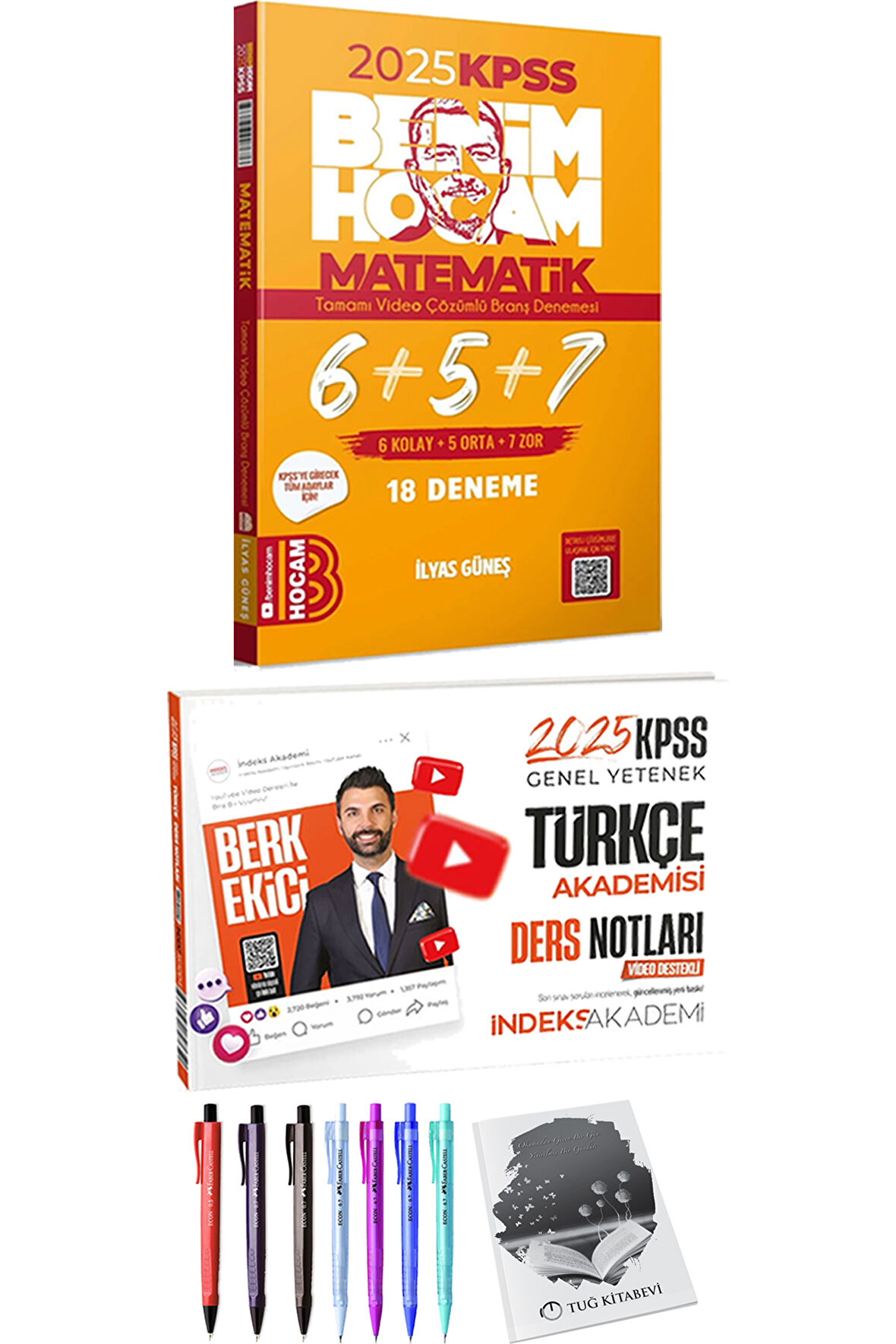 Benim Hocam 2025 KPSS Matematik 18 Deneme - 2025 KPSS Türkçe Akademisi Video Ders Notları + Hediyeli