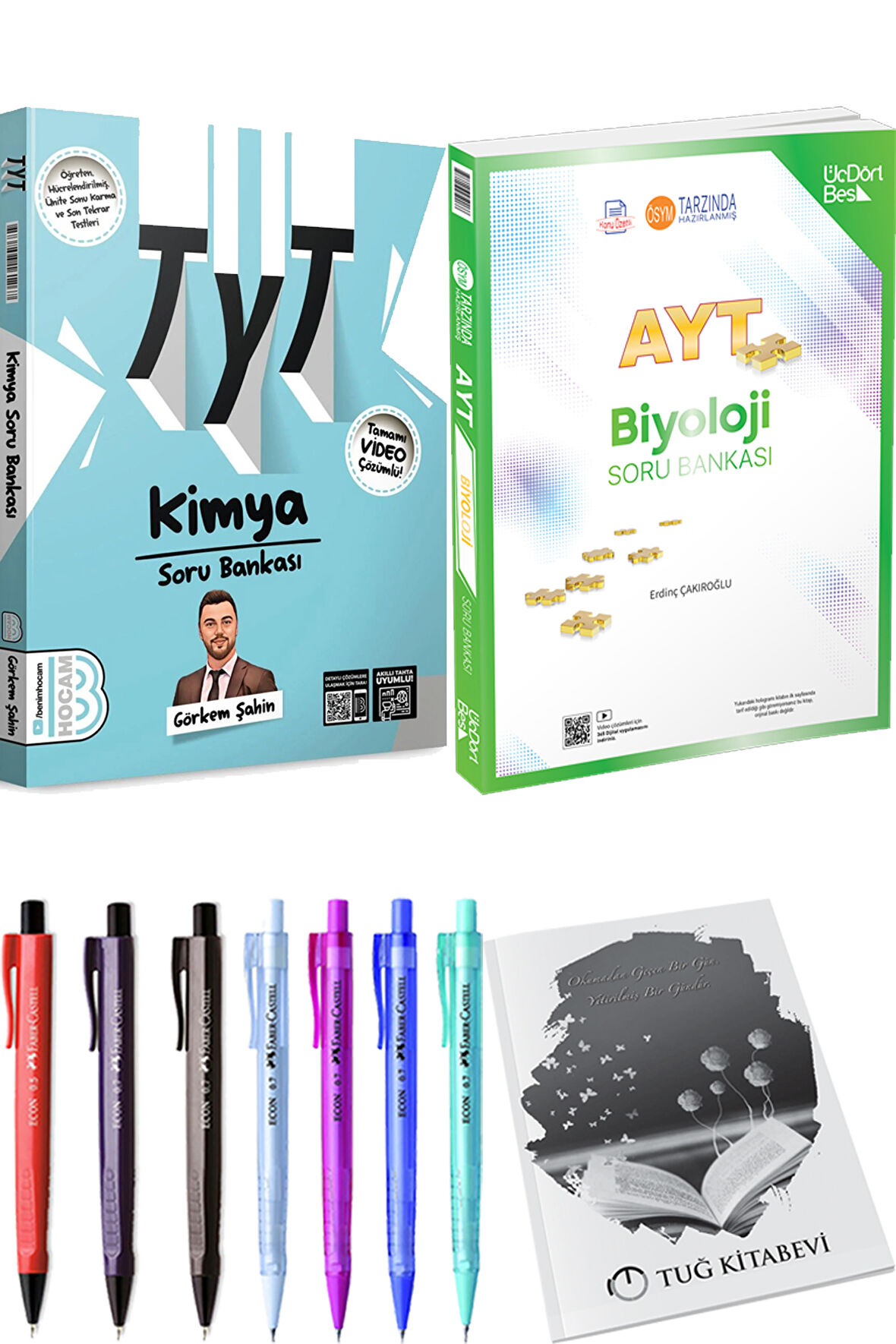2025 AYT Biyoloji Soru Bankası - 2025 TYT Kimya Soru Bankası + Hediyeli